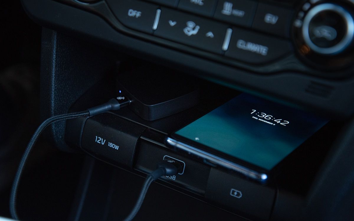 aawireless dongle connected to phone in car