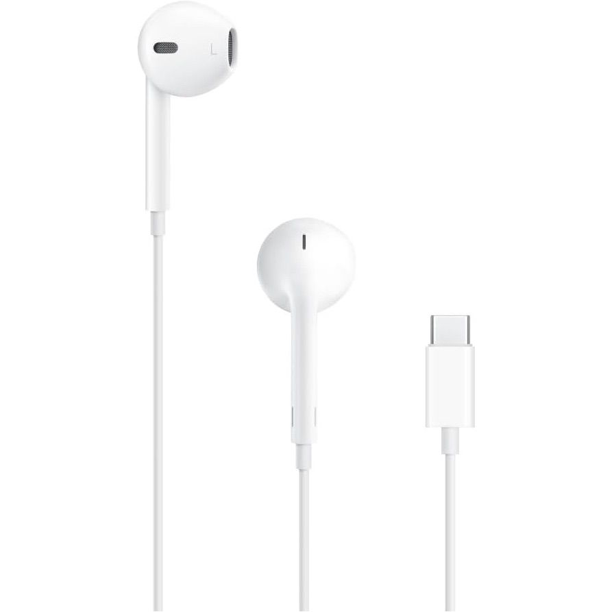 Apple Earpods, front and back view