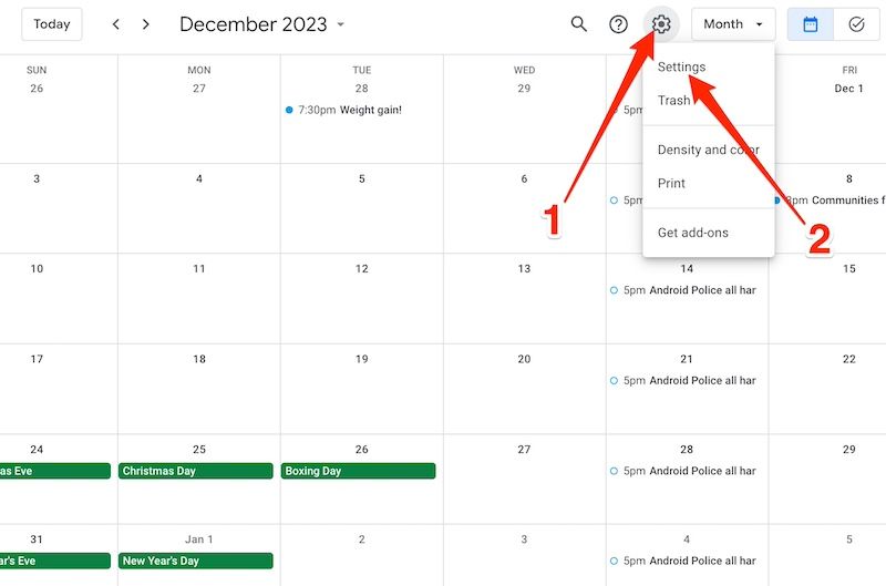 Google Calendar: How to create custom views