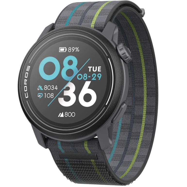 Coros Pace 3 fitness watch, angled view