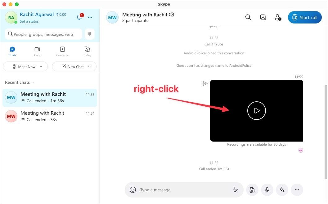 Skype How to record your video calls