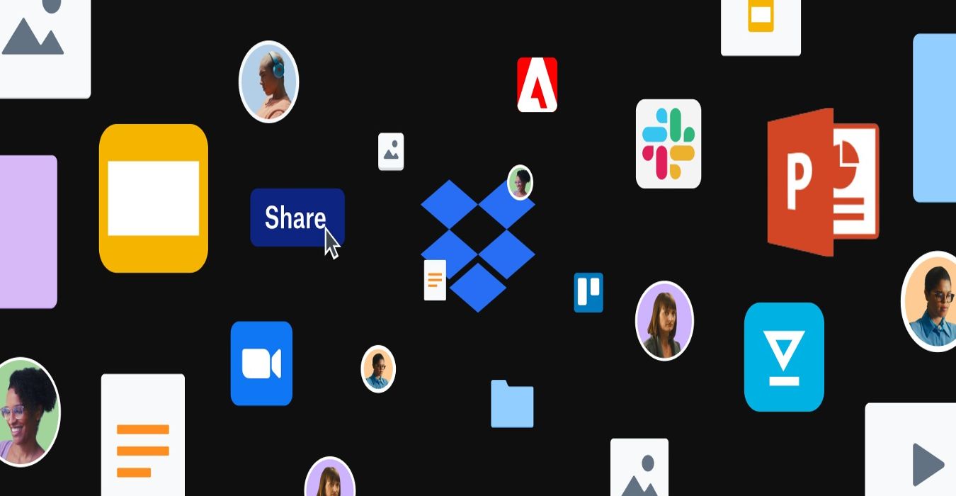 hero image of the dropbox app icon surrounded by other app icons