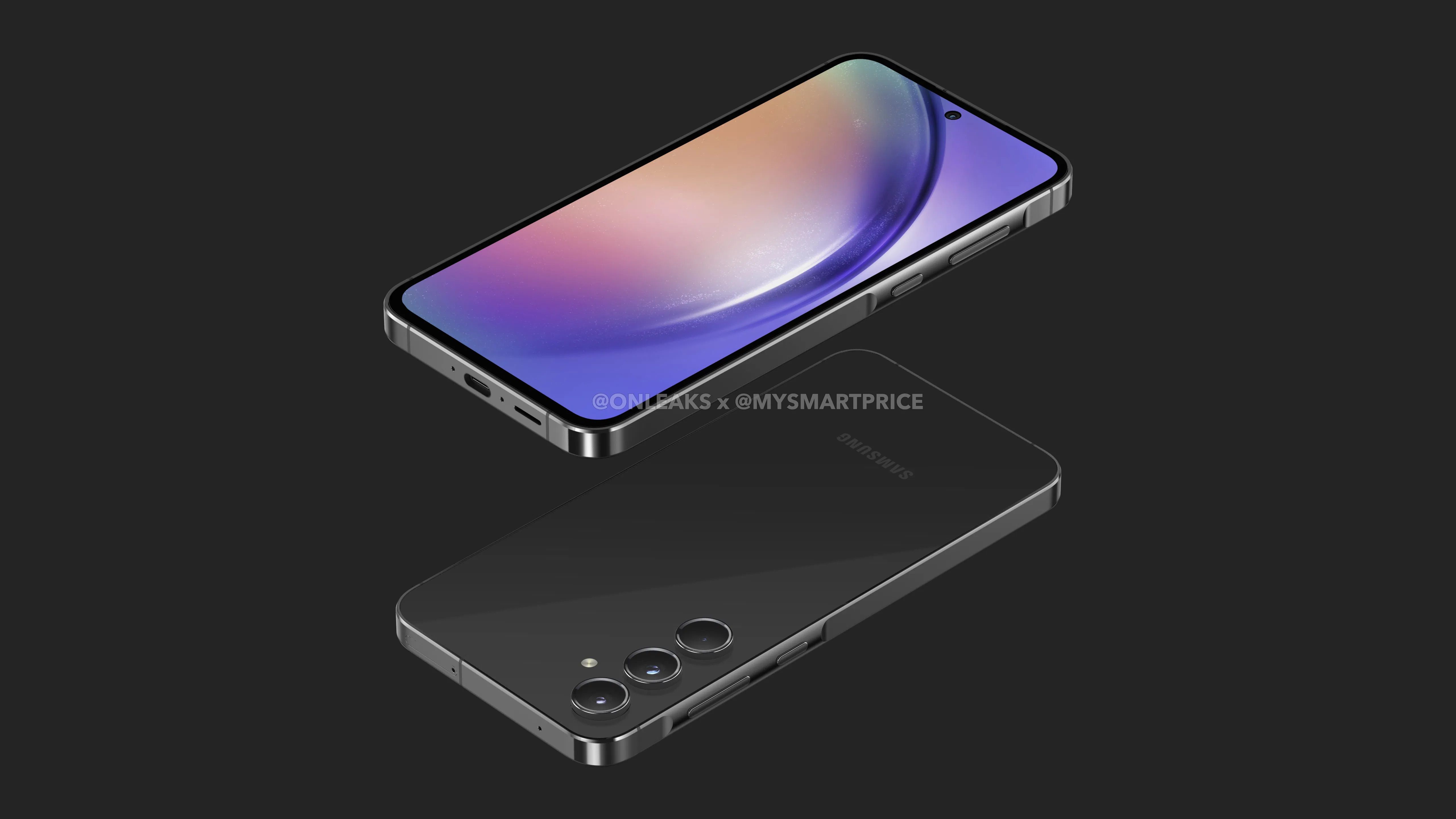 Samsung Galaxy A55 leaked render