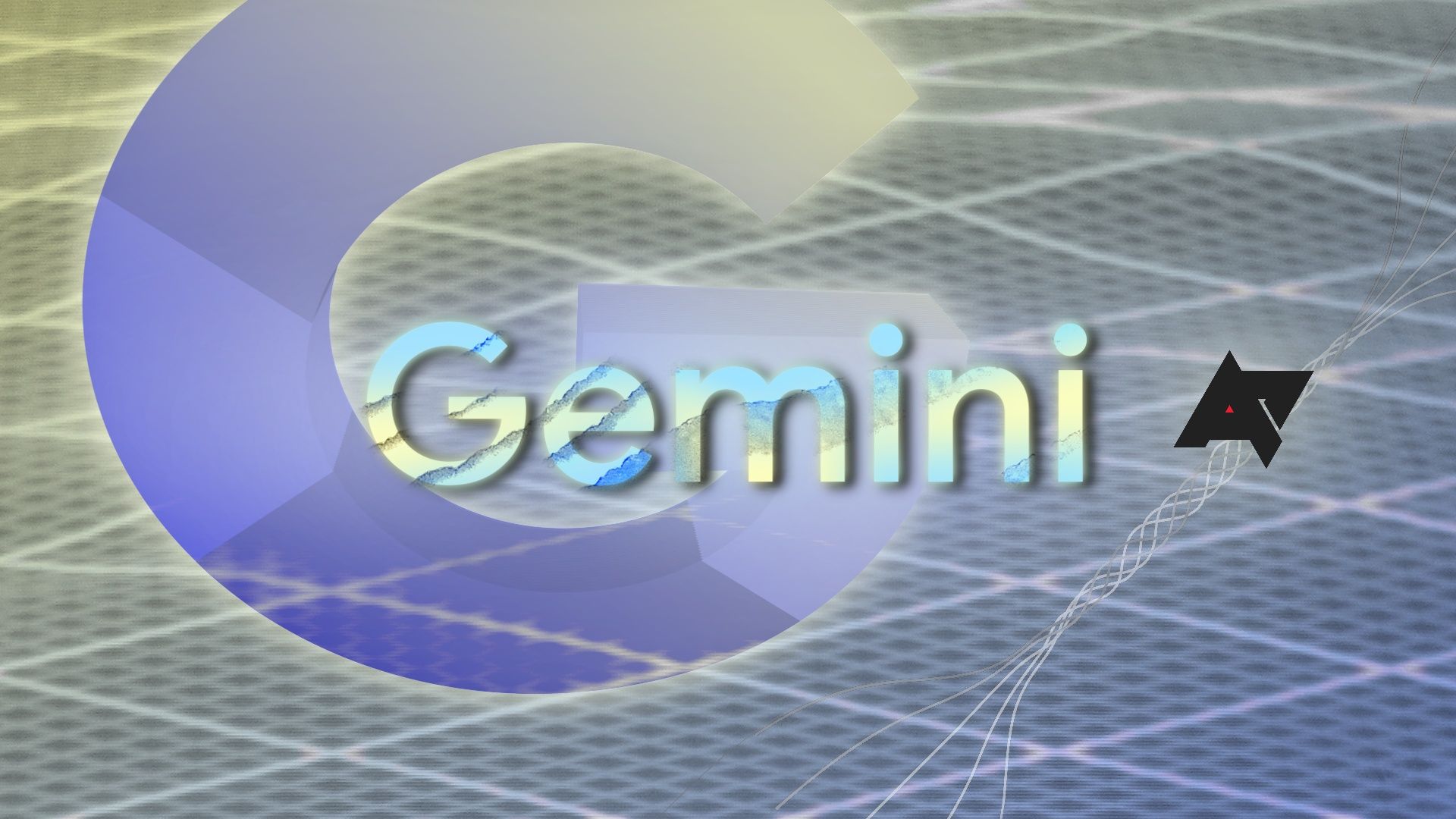 Google's Gemini logo on a background with the Google G logo