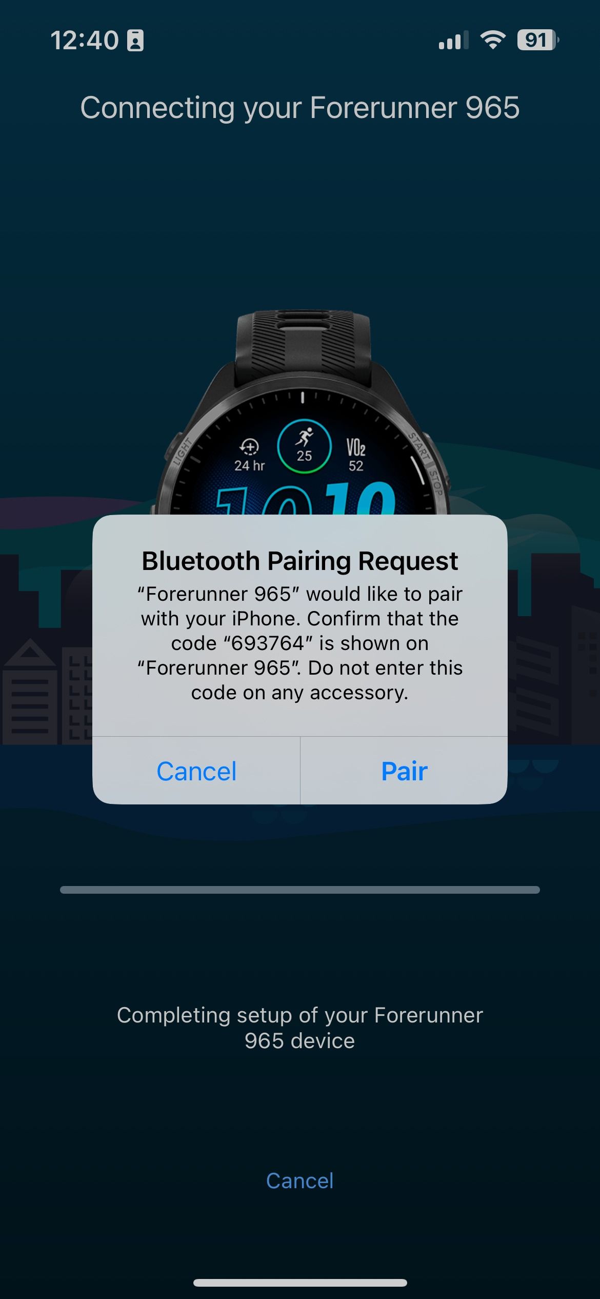 How to connect clearance garmin watch to iphone