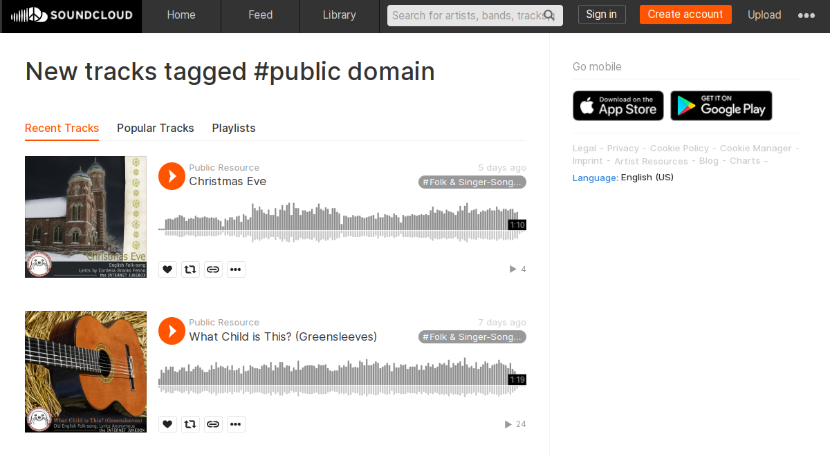 The top 10 public domain music websites