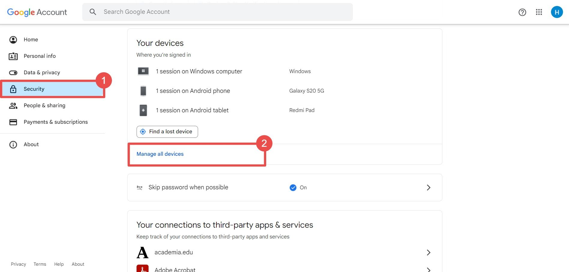 iPhone How to log out of your Google account