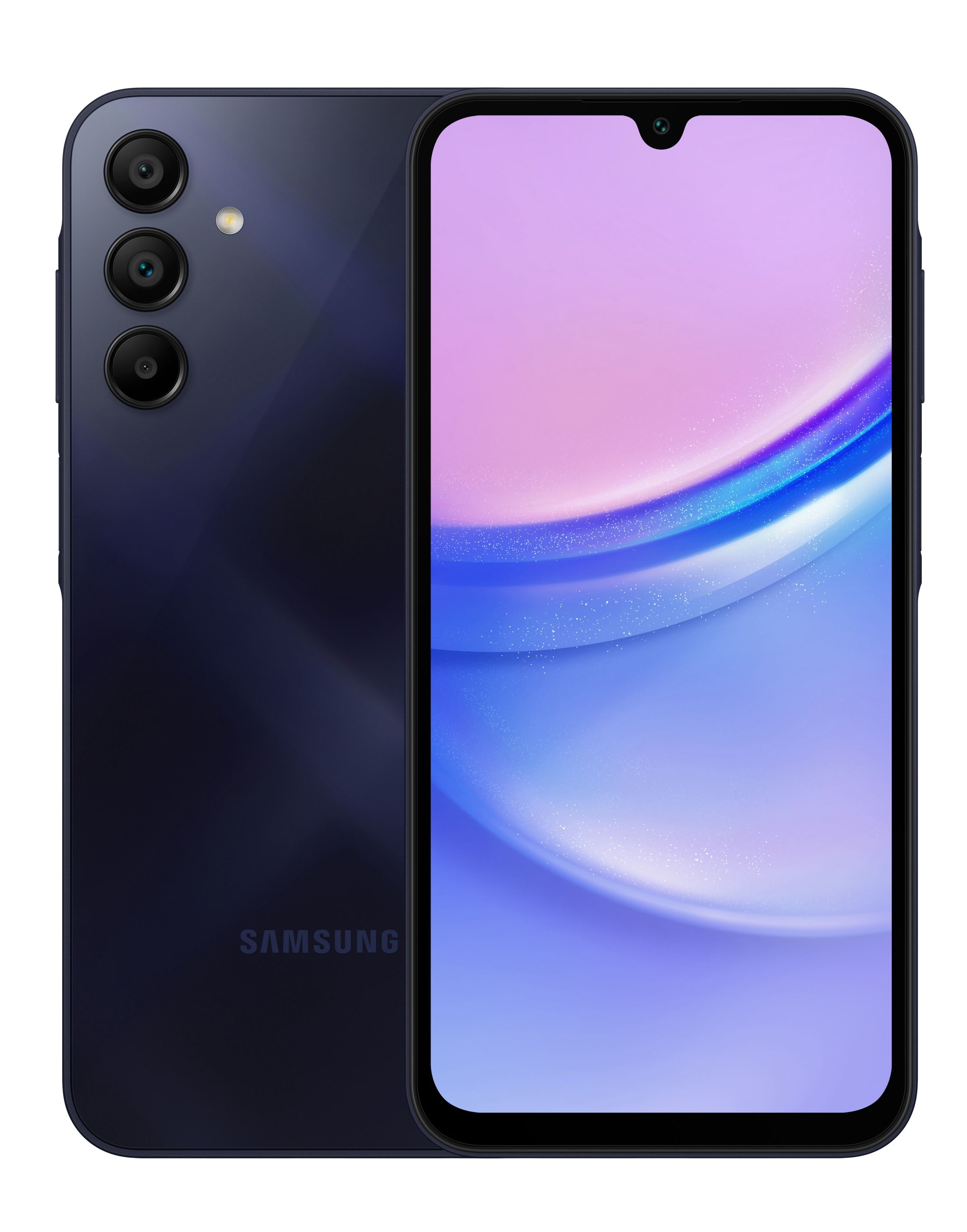 Một chiếc Samsung Galaxy A15 LTE màu Xanh Đen