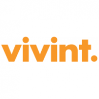 Vivint logo, the letters 'vivint' in orange print