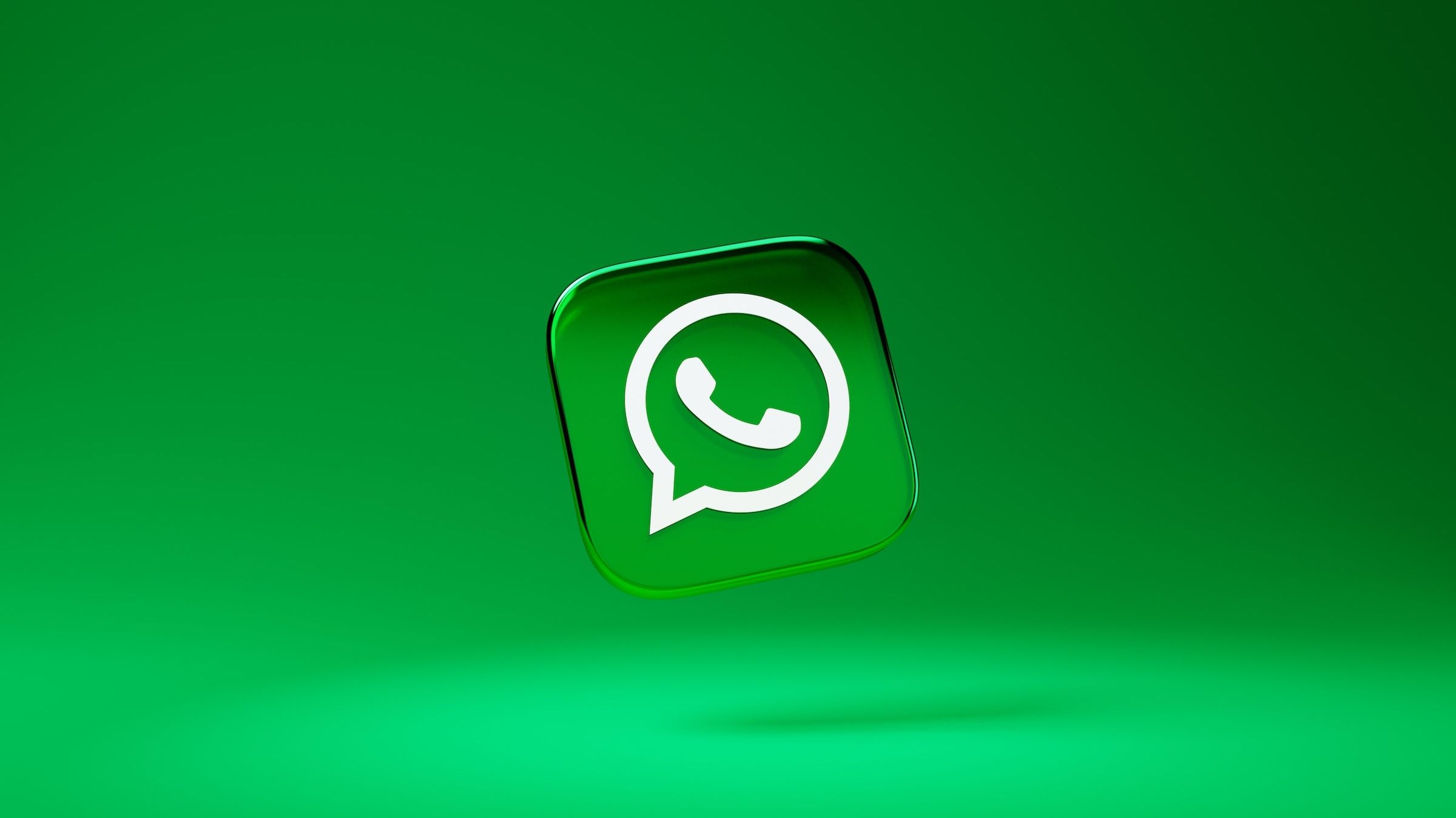WhatsApp logo with green background