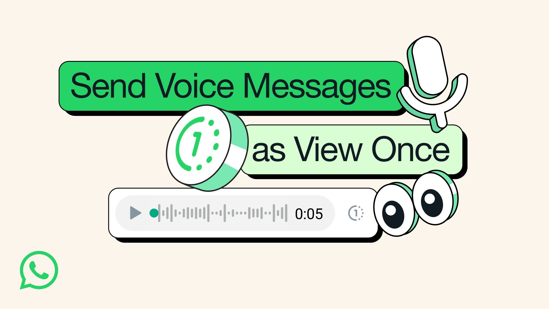 WhatsApp: View once voice messages