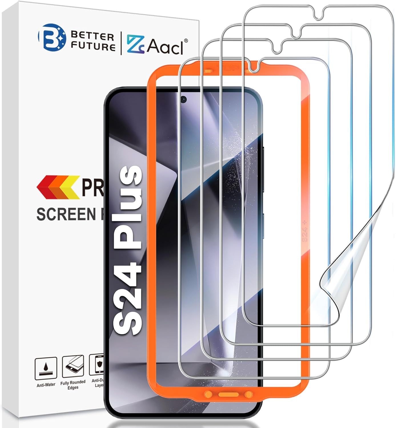 Render of the AACL Film screen protector for Galaxy S24+