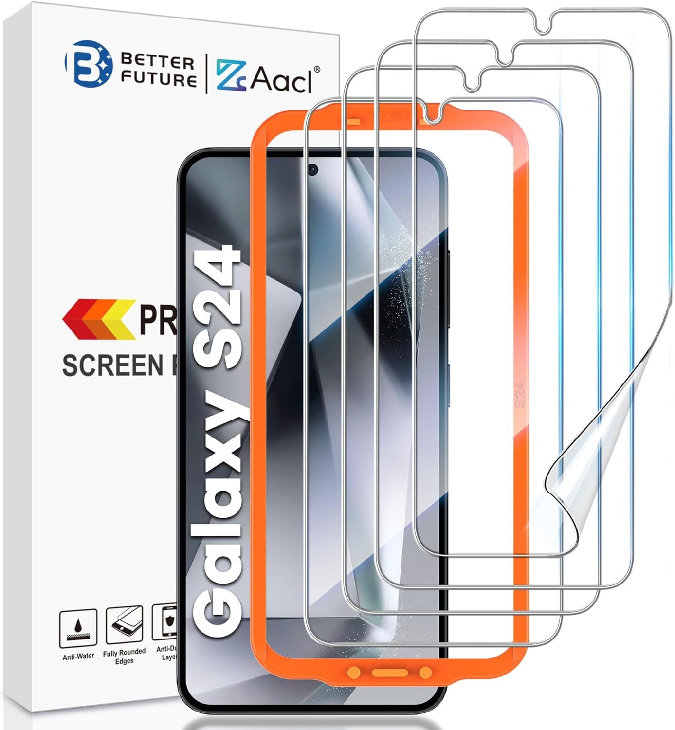Render of the AACL screen protecto for the Galaxy S24