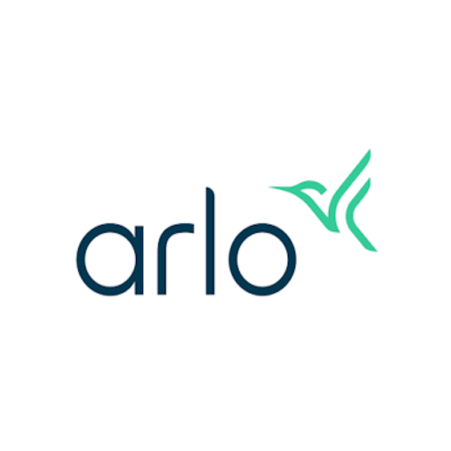 Arlo logo, 'Arlo' text plus abstract green bird