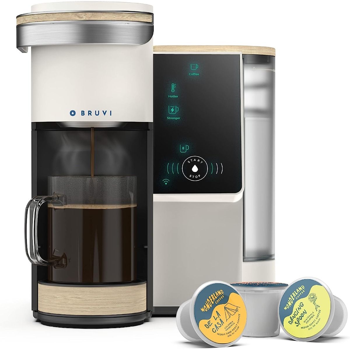 The Bruvi BV-01 Coffee Brewer against a white background