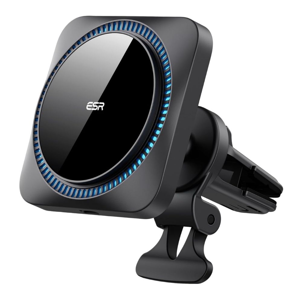 ESR Wireless Car Charger HaloLock, angled view