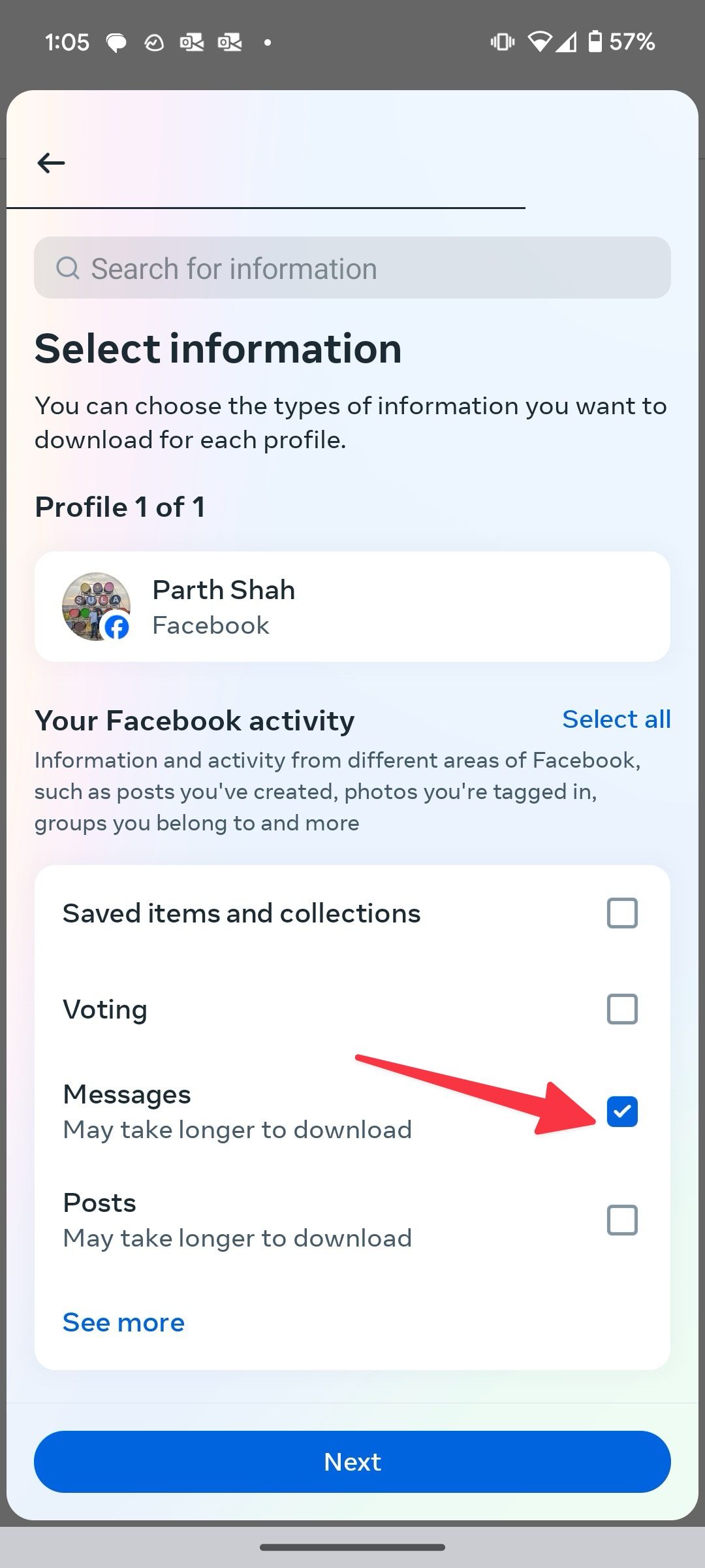 How to export messages from Facebook and Instagram