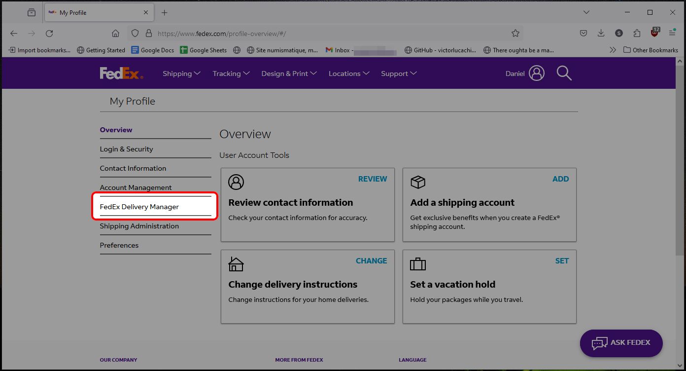FedEx How to set up delivery notifications
