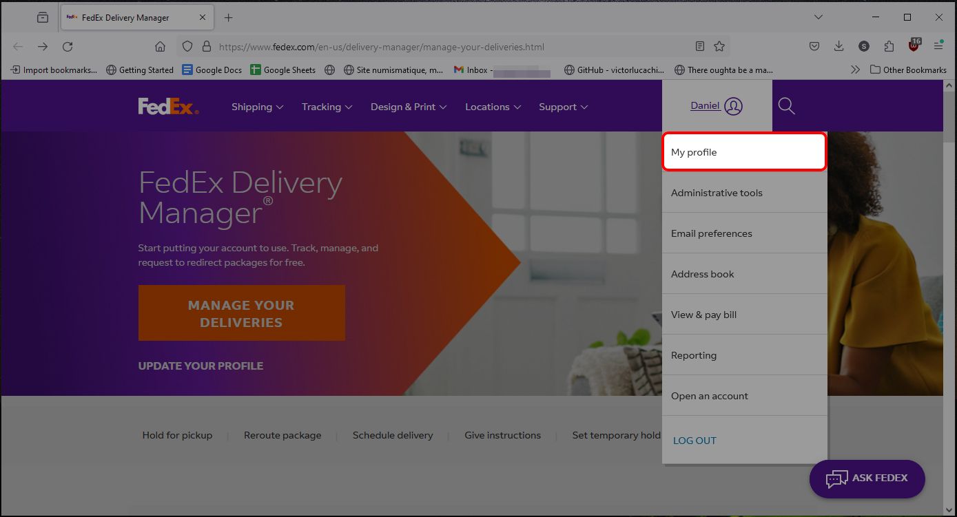 FedEx How to set up delivery notifications