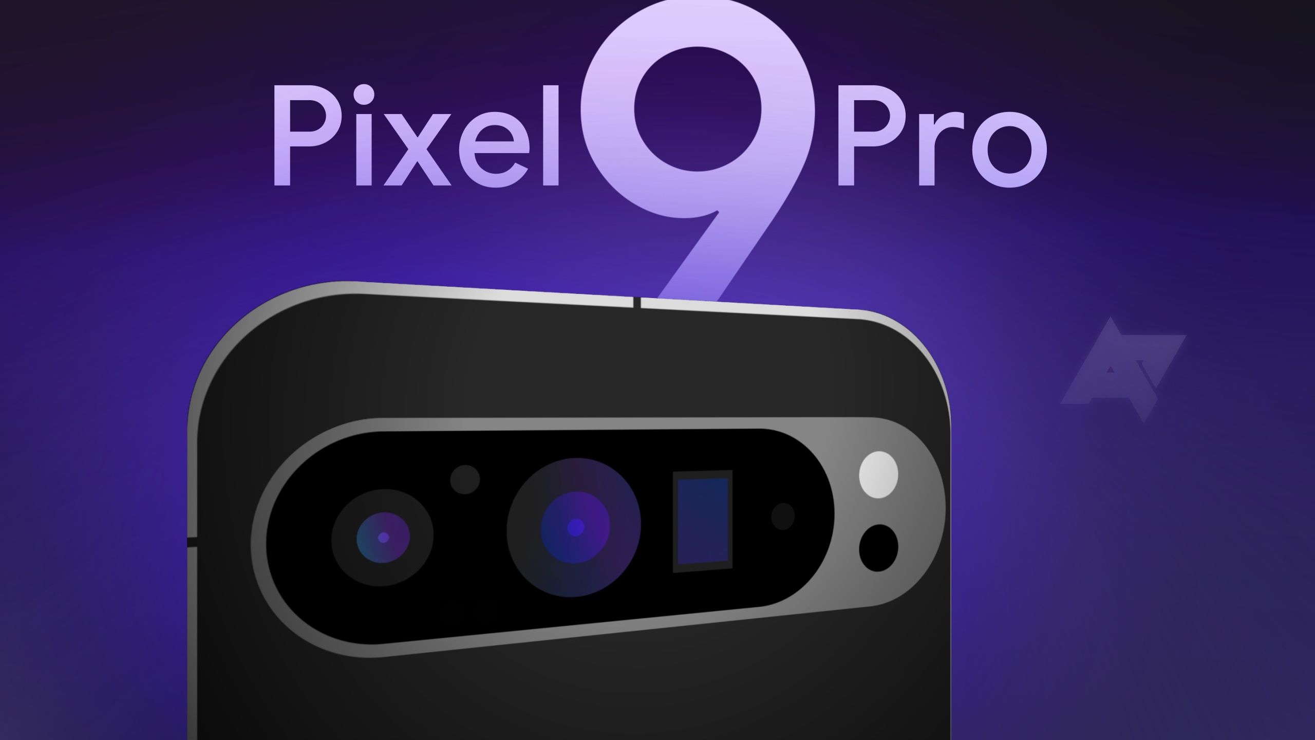 An image showing the Pixel 9 Pro on top of the purple color