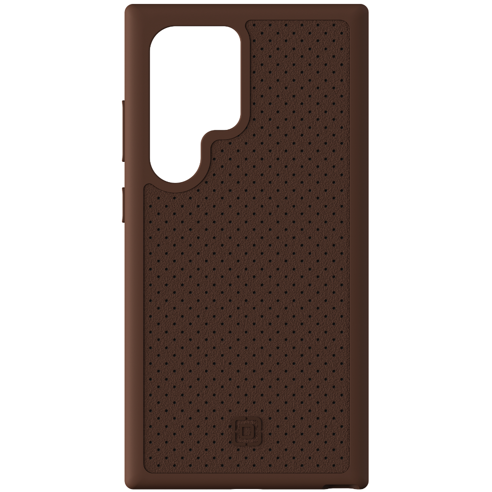 The Incipio Cru For Galaxy S24 Ultra in Leather from the back without a phone inside