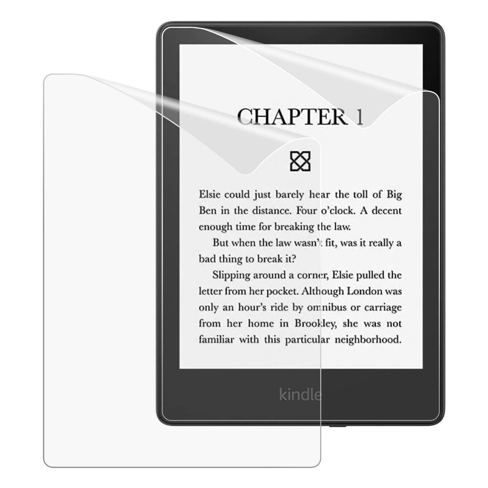 MoKo PET Protective Film for Kindle Paperwhite, overlayed view