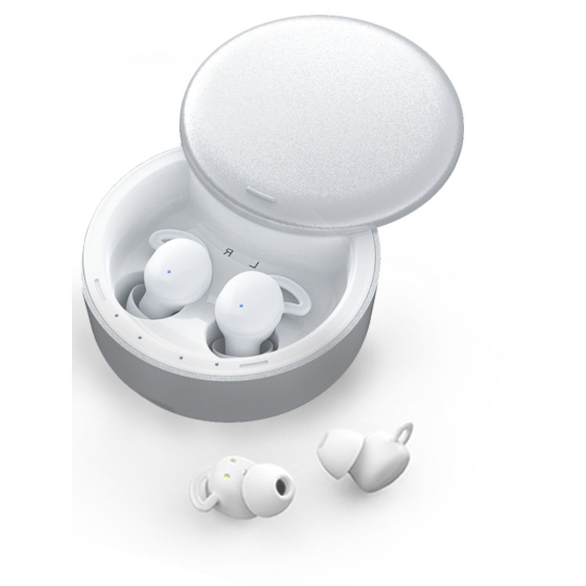 The Molfwotk T23 Earbuds against a white background