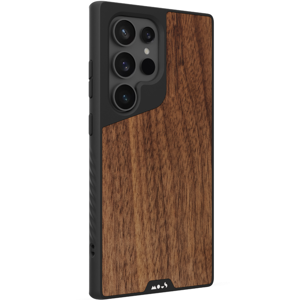 The Mous Limitless 5.0 For Galaxy S24 Ultra in Walnut wood