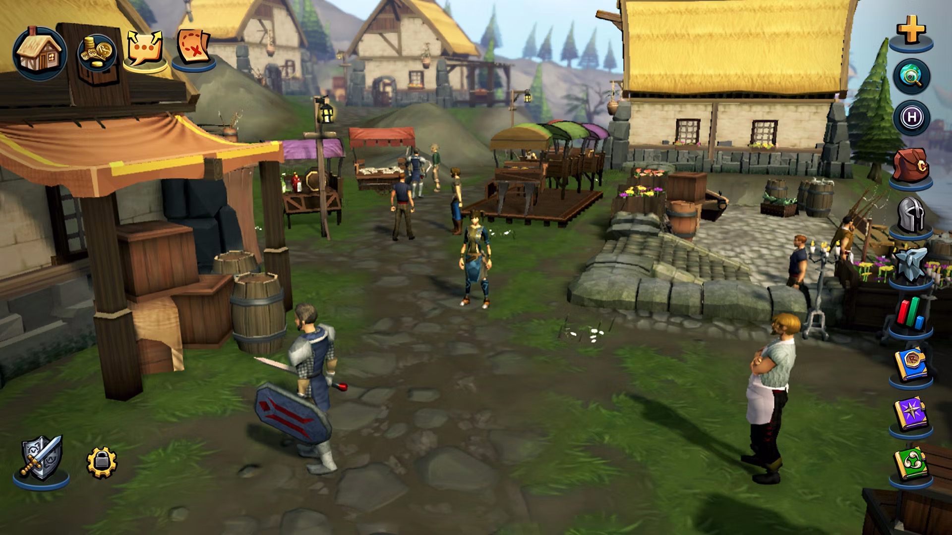 Screenshot of RuneScape gameplay