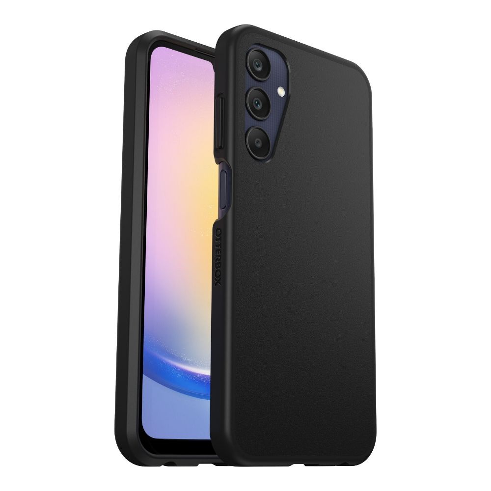 otterbox sleek for galaxy a25, angled front and back views