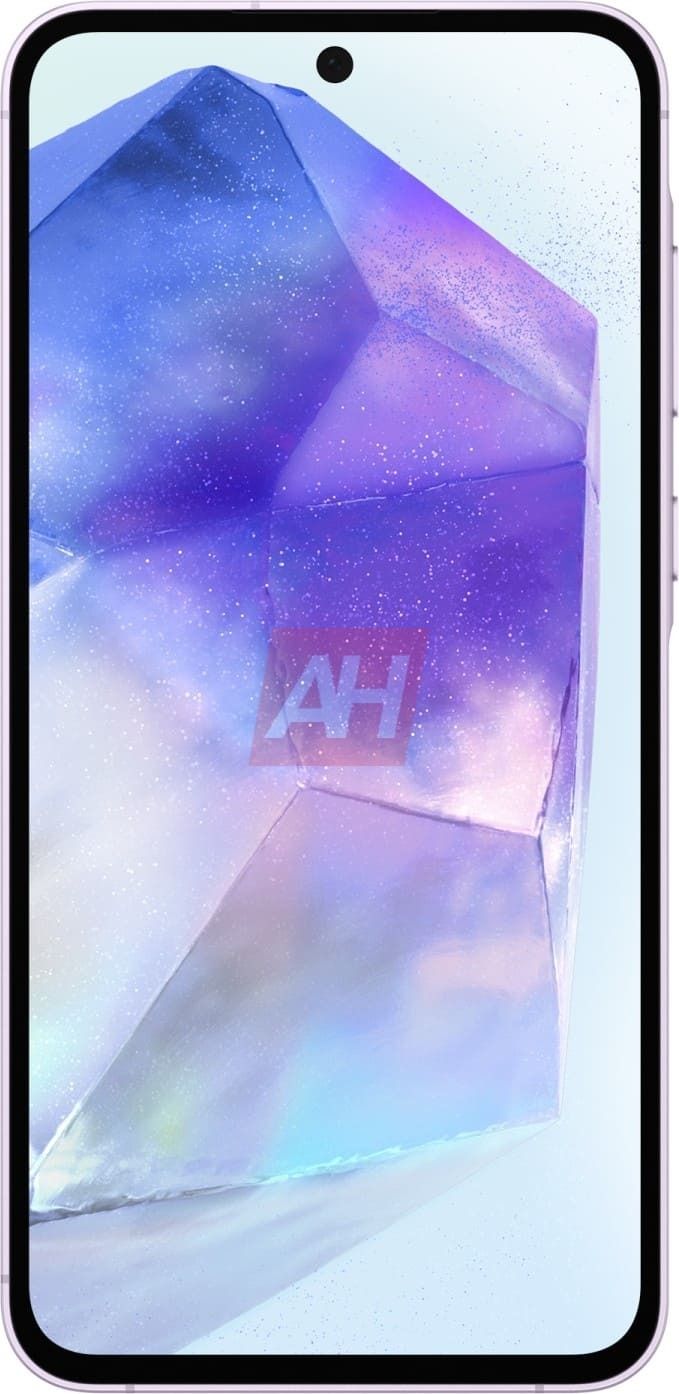 Render of the Samsung Galaxy A55 hole-punch display