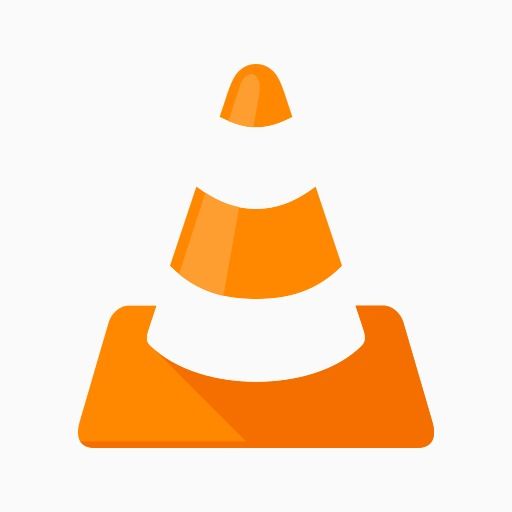 VLC Media square size icon on white background