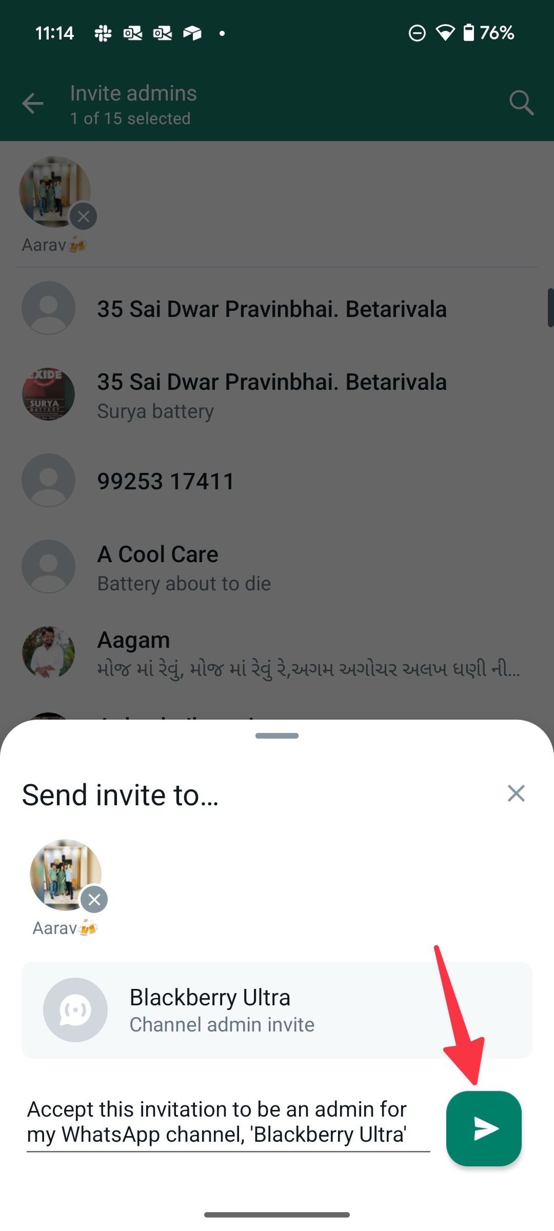 how to add admin in whatsapp group on android