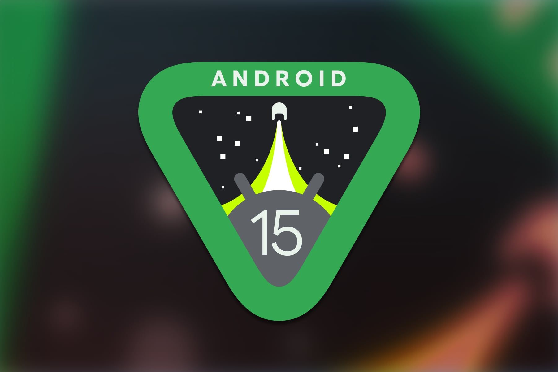 Official Android 15 badge