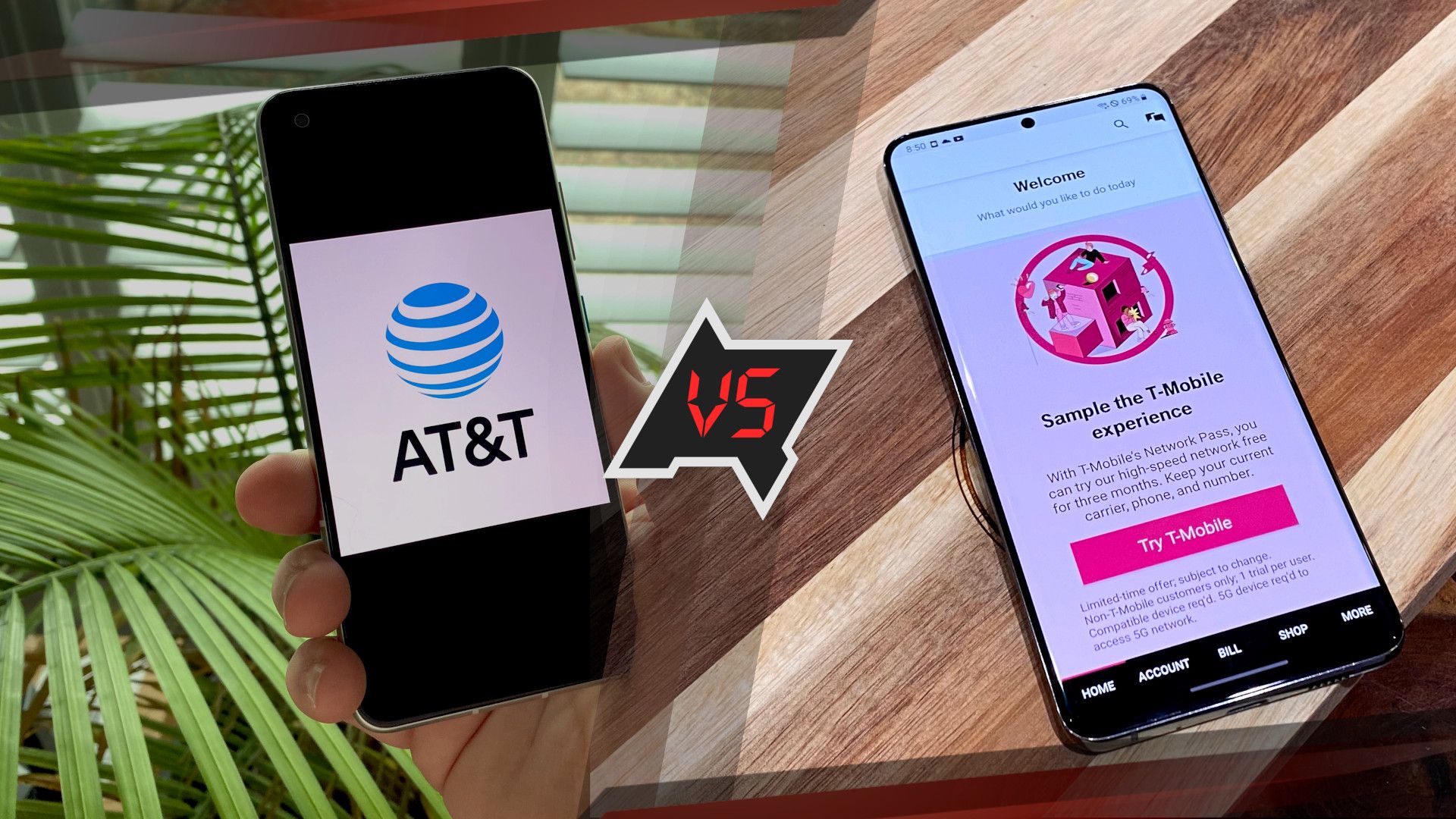 AT&T vs. T-Mobile carrier comparison