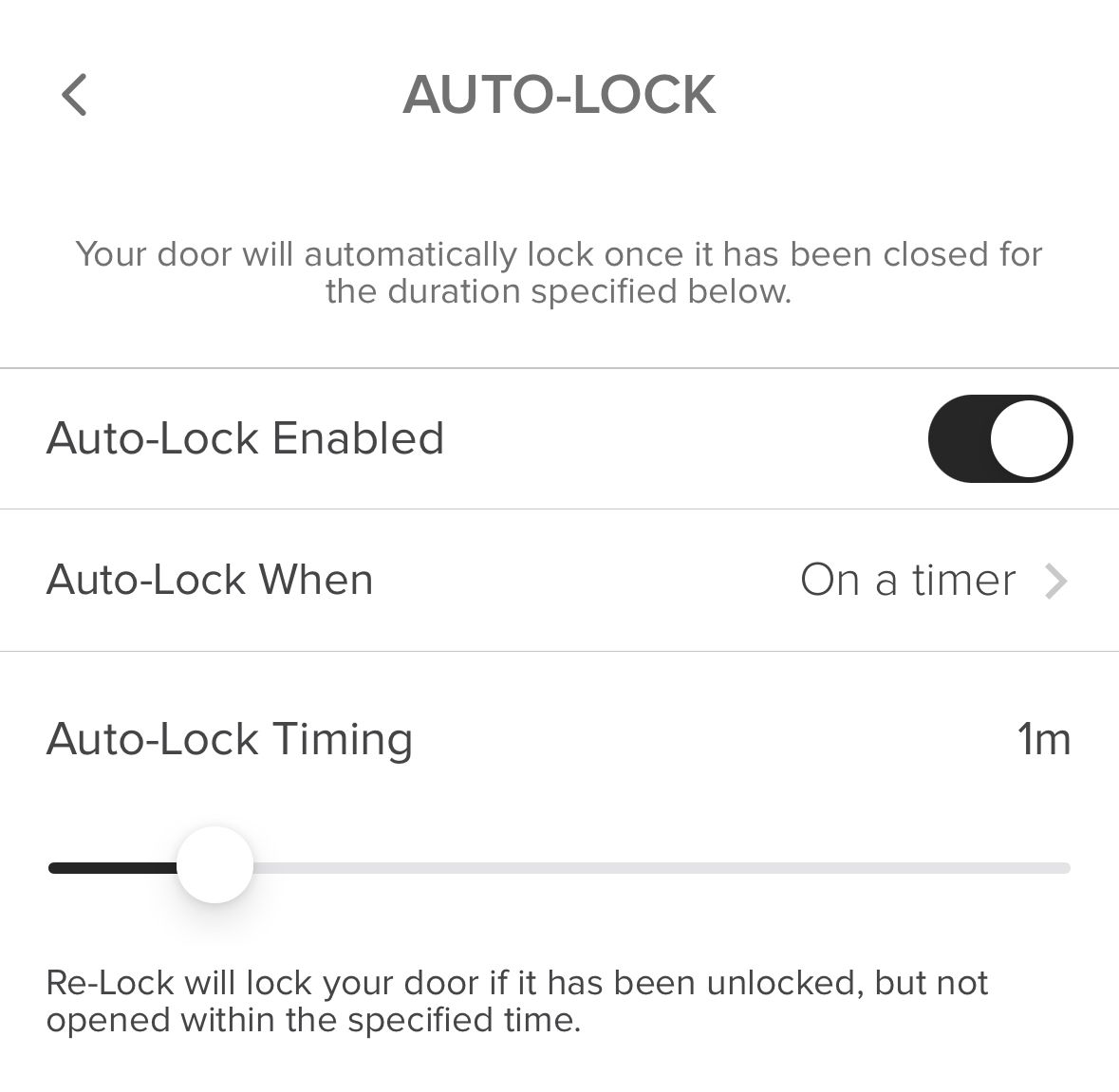 August Wi-Fi Smart Lock's auto-lock feature