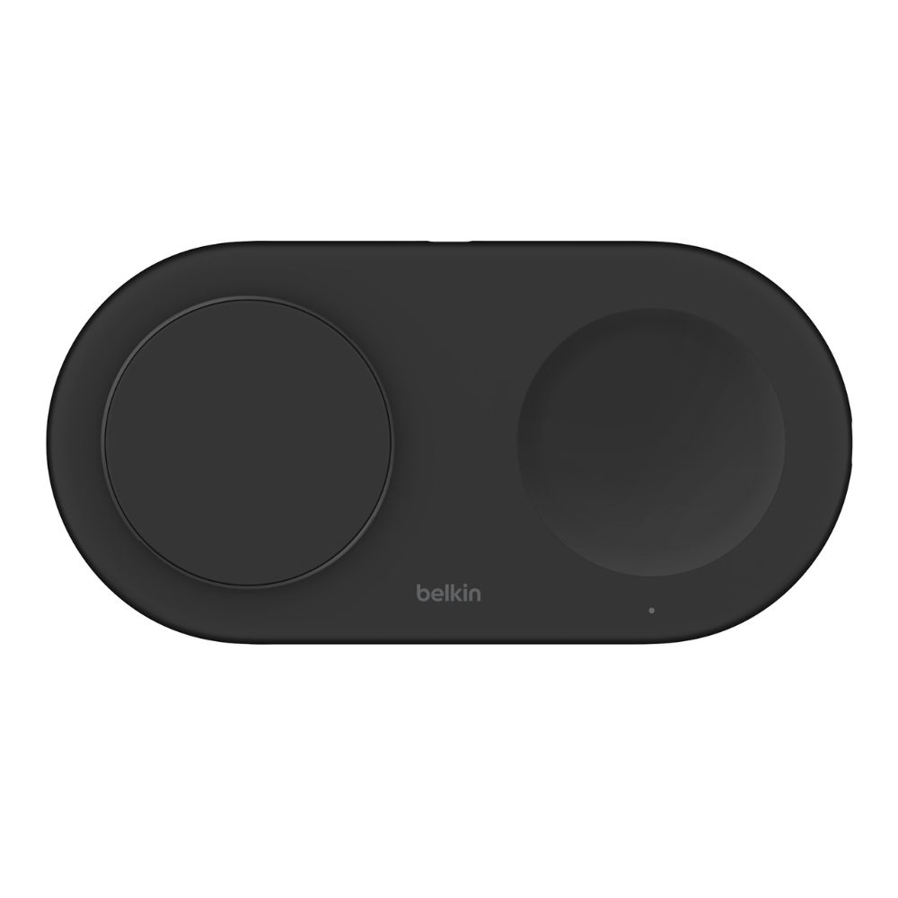 Belkin 2-in-1 Wireless Charging Pad with Magnetic Qi2, front view