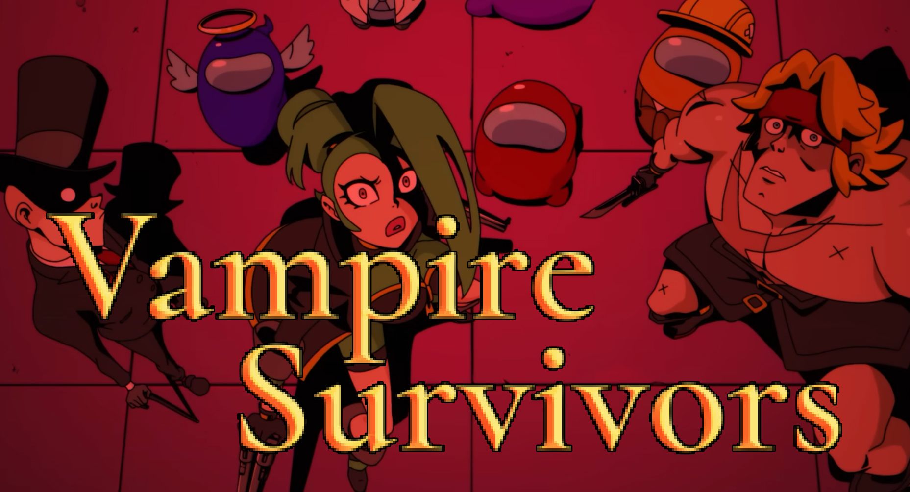 Screenshot from Vampire Survivors Emergency Meeting promo video