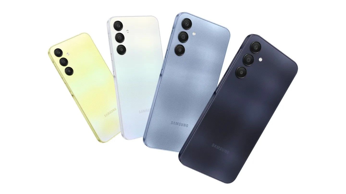 Galaxy A25 5G Official, several phones fanned out