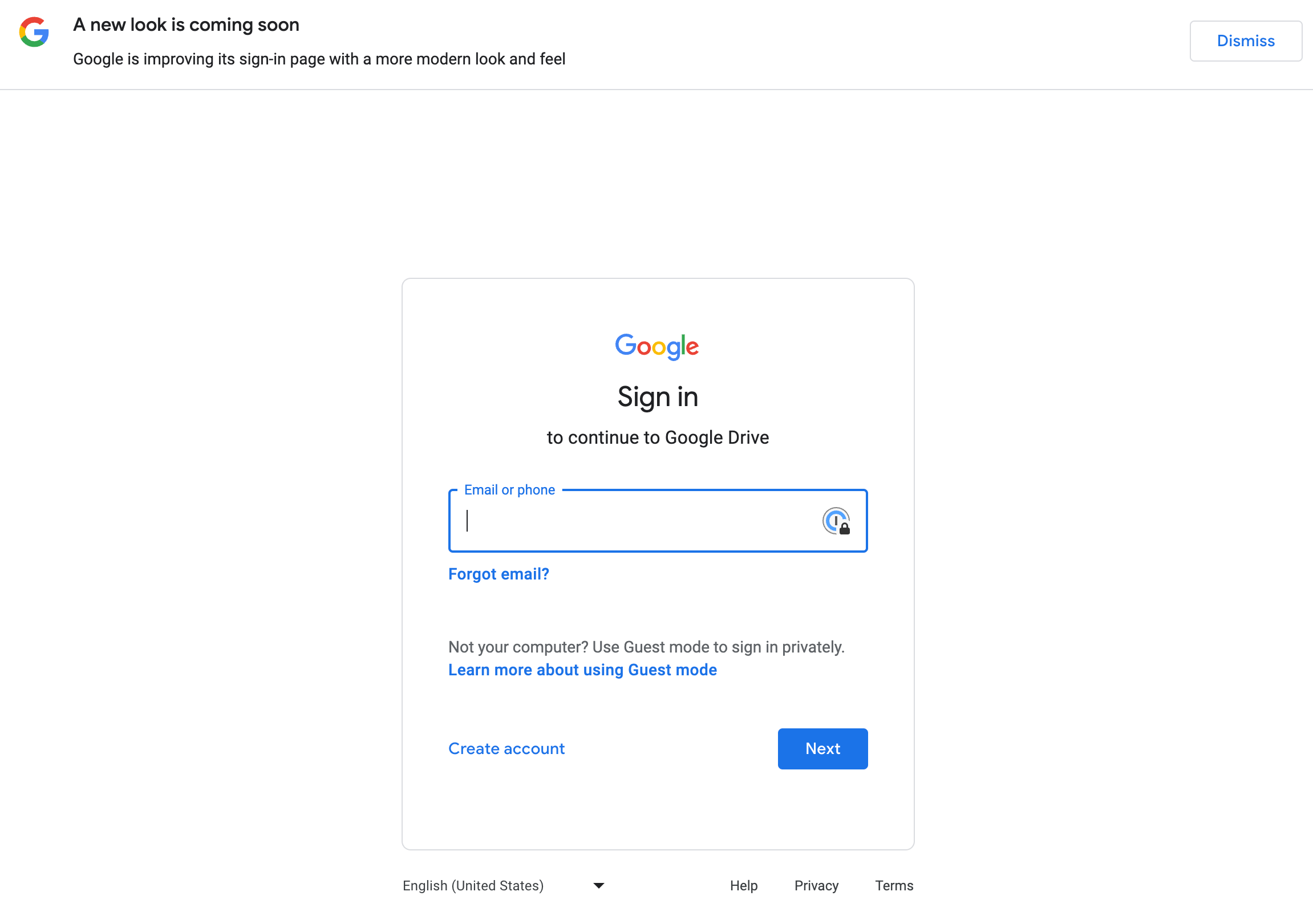 google-login-page-new-look-coming-soon