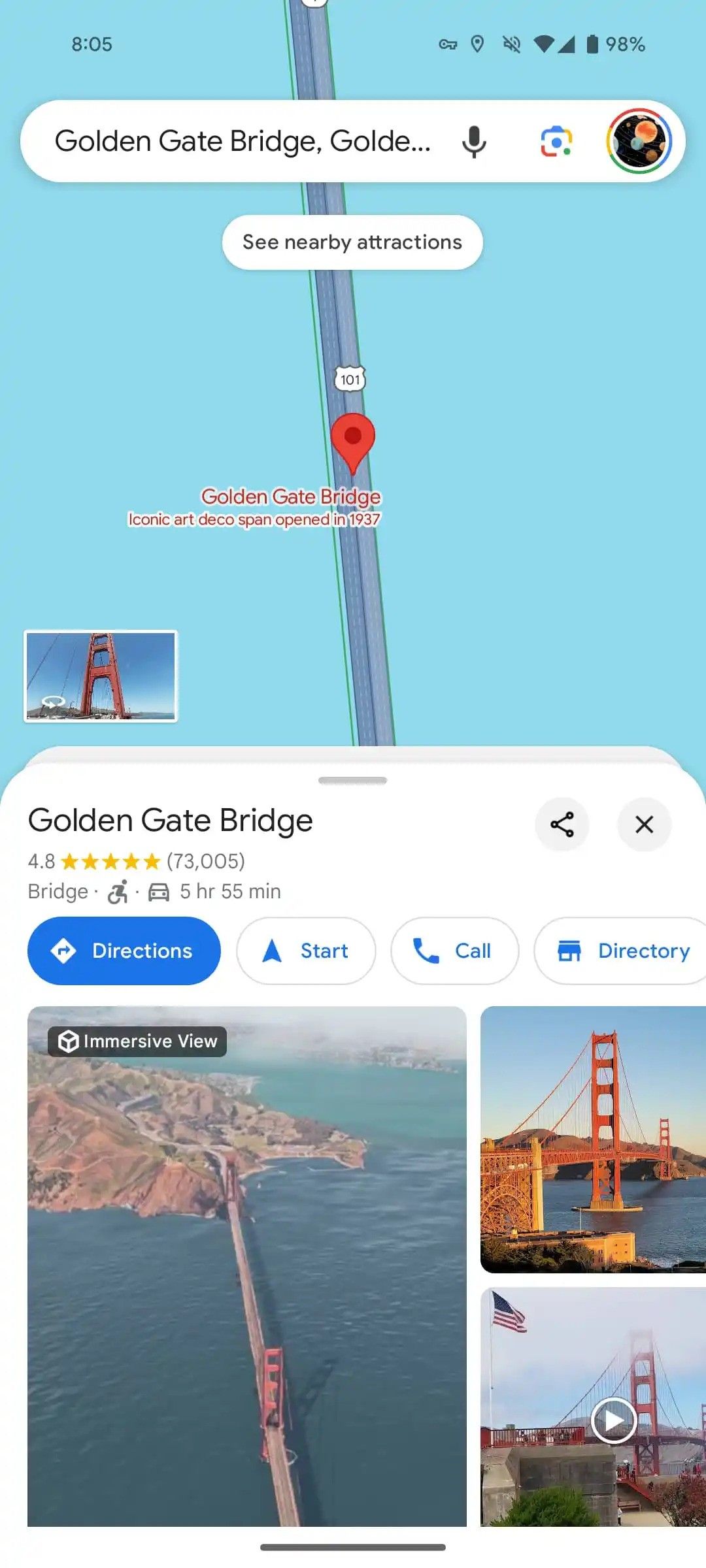 The new map below in Google Maps