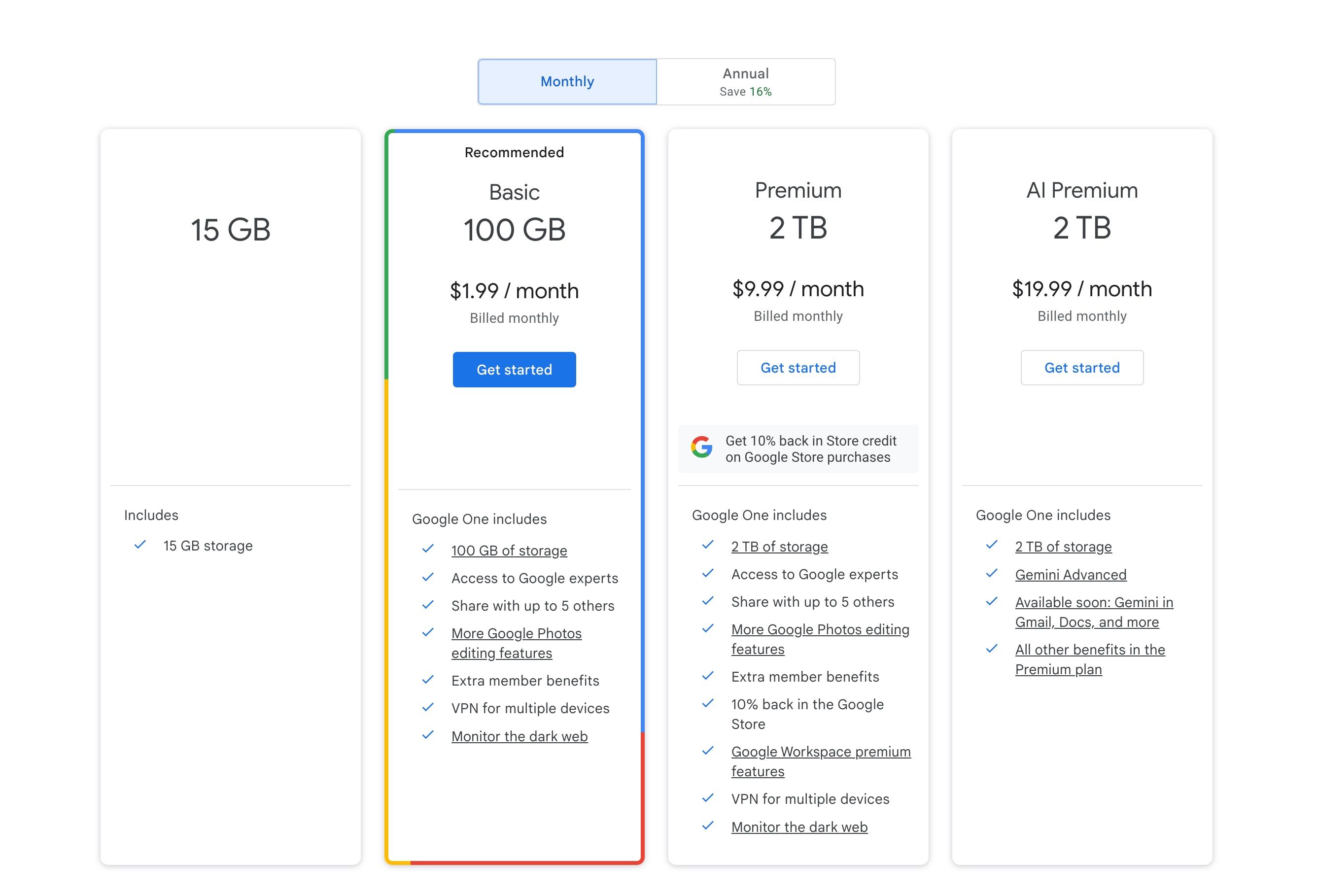 google-one-is-hiding-its-200gb-plan-in-favor-of-ai-powered-premium-tiers