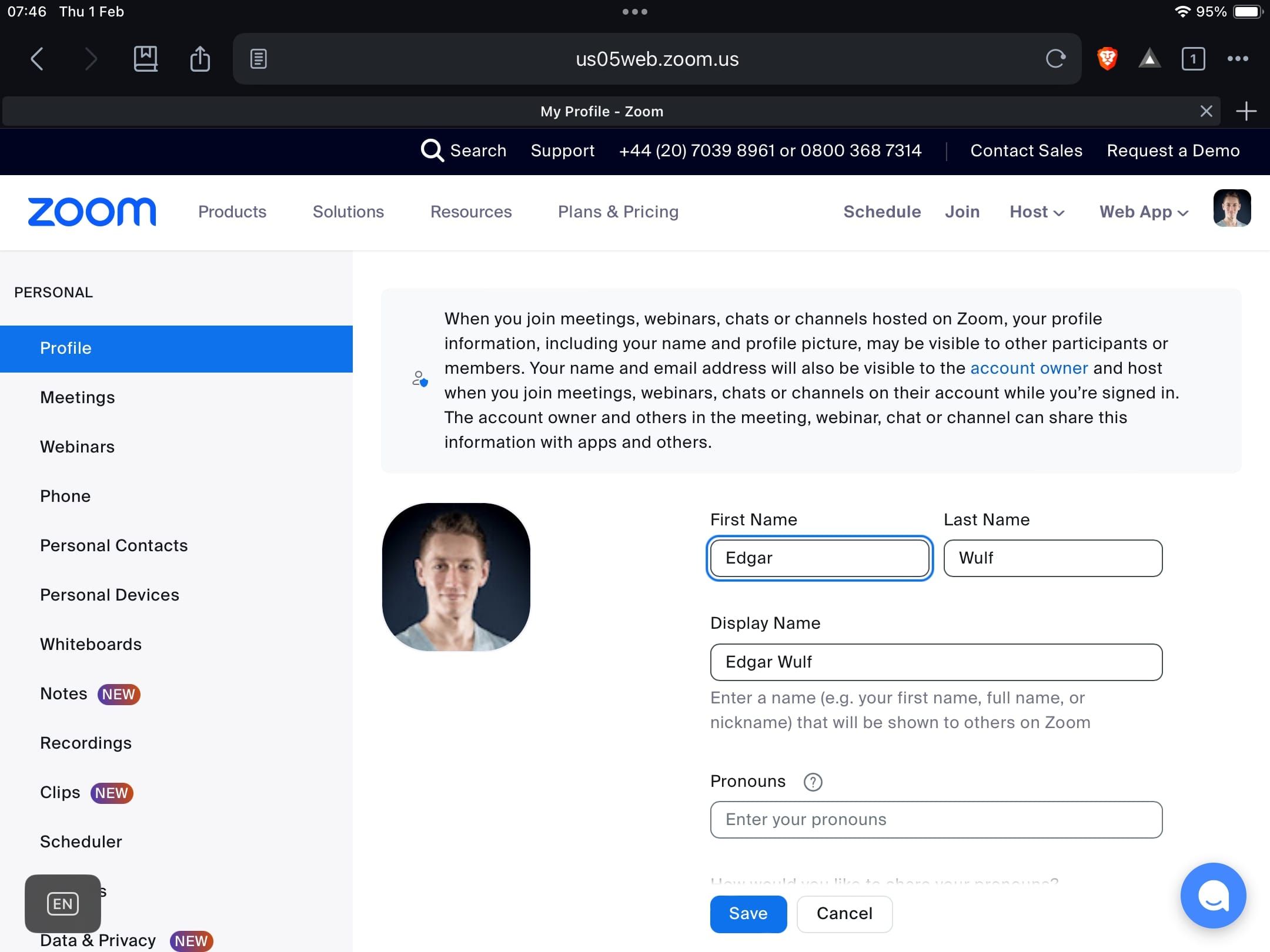 Zoom How to change your name