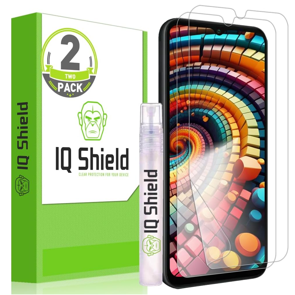 IQShield protector for A15 beside packaging