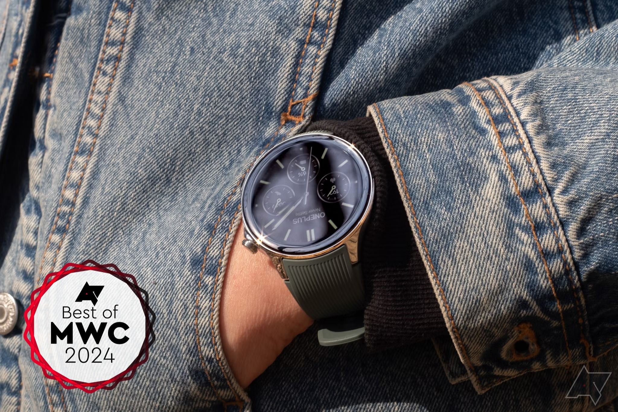 The OnePlus Watch 2 on a person's wrist