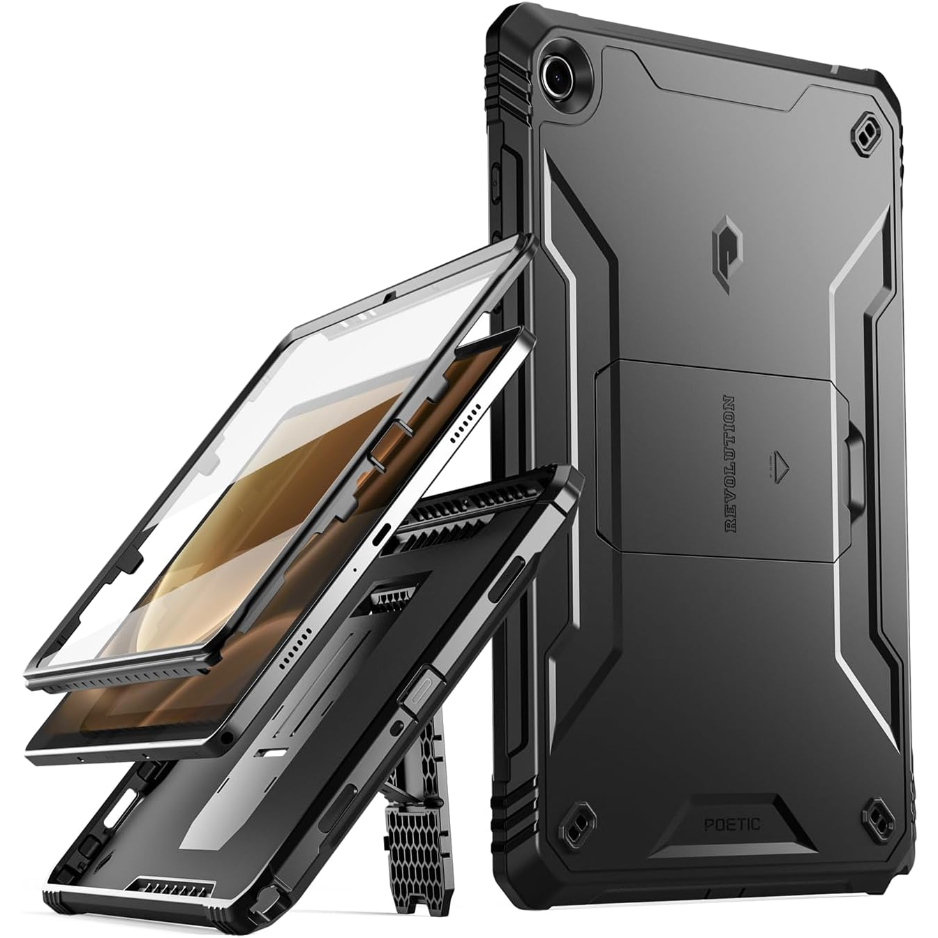 Poetic Revolution for the Tab A9+m back and angled views