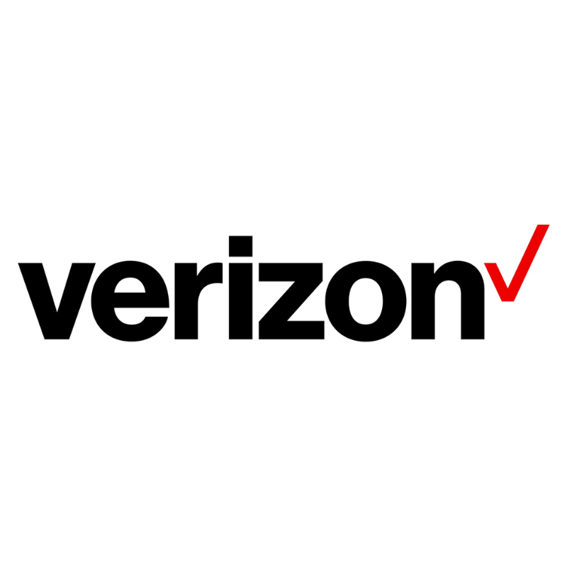 Verizon logo on white background 