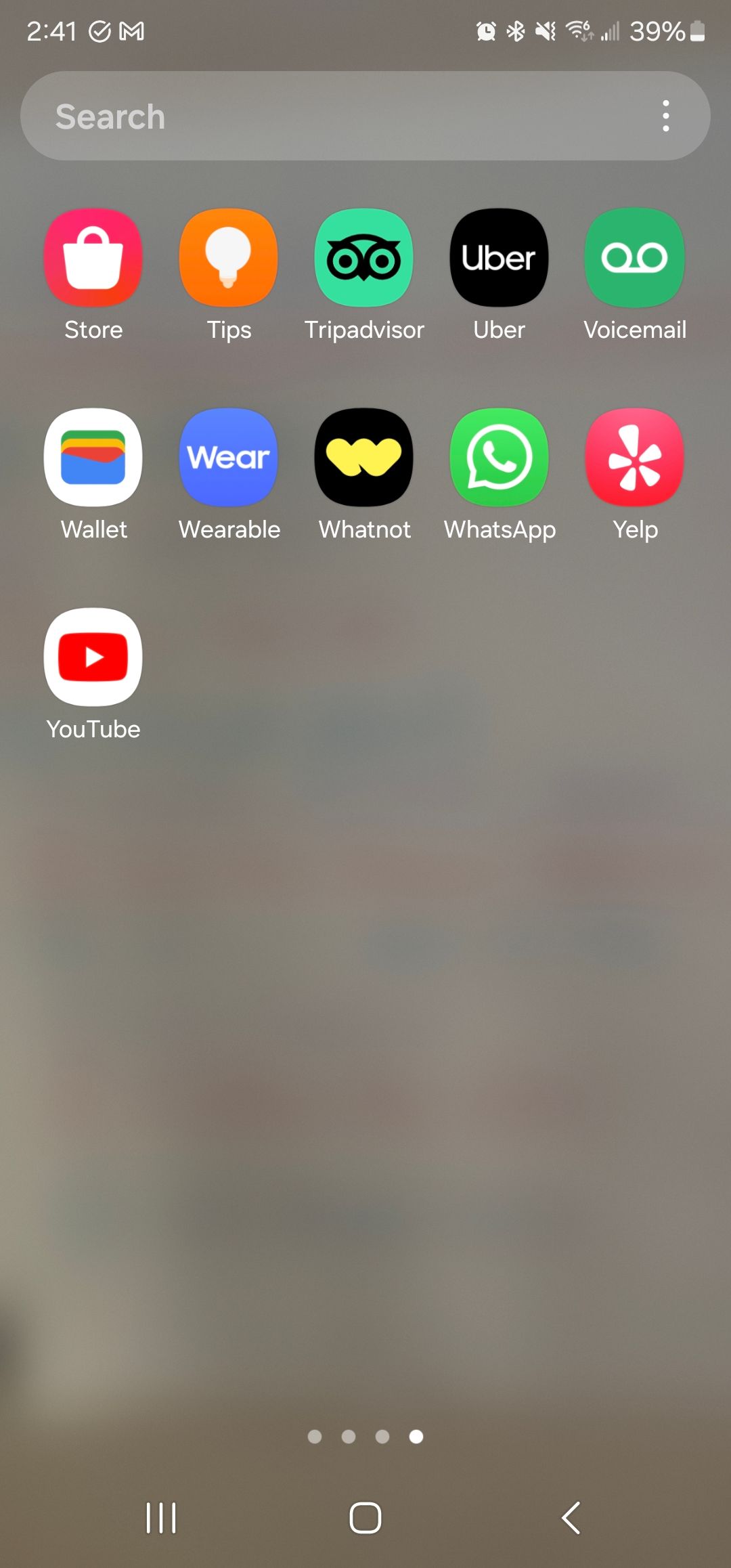 A screenshot of someone's Samsung One Ui home page with apps.