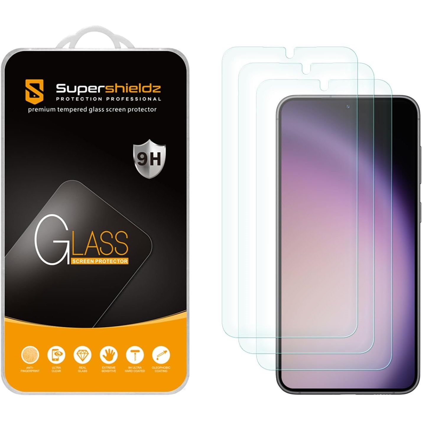 Supershieldz Tempered Glass screen protector for Galaxy S24+