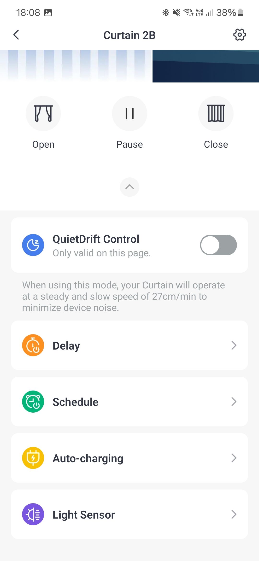 Screenshot of the SwitchBot 3 settings